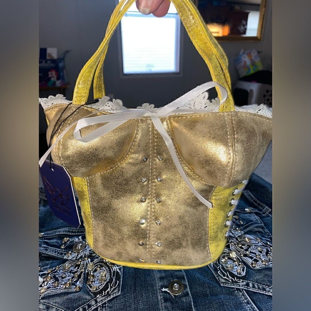 Iridescent Corset Handbag  